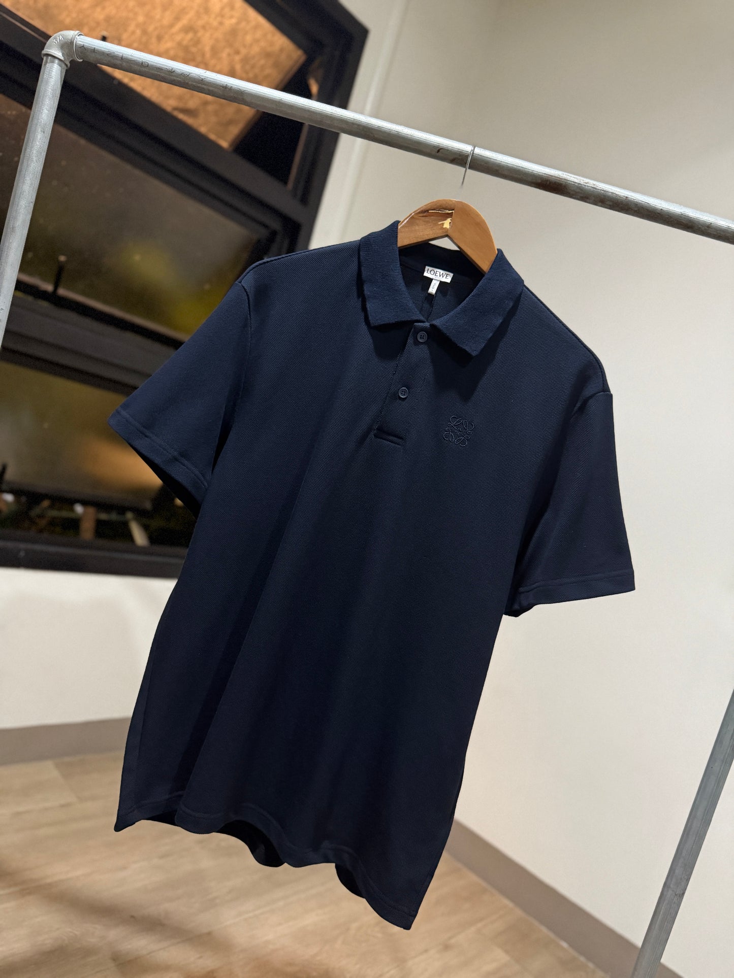 Loewe Anagram Polo Shirt (Navy)