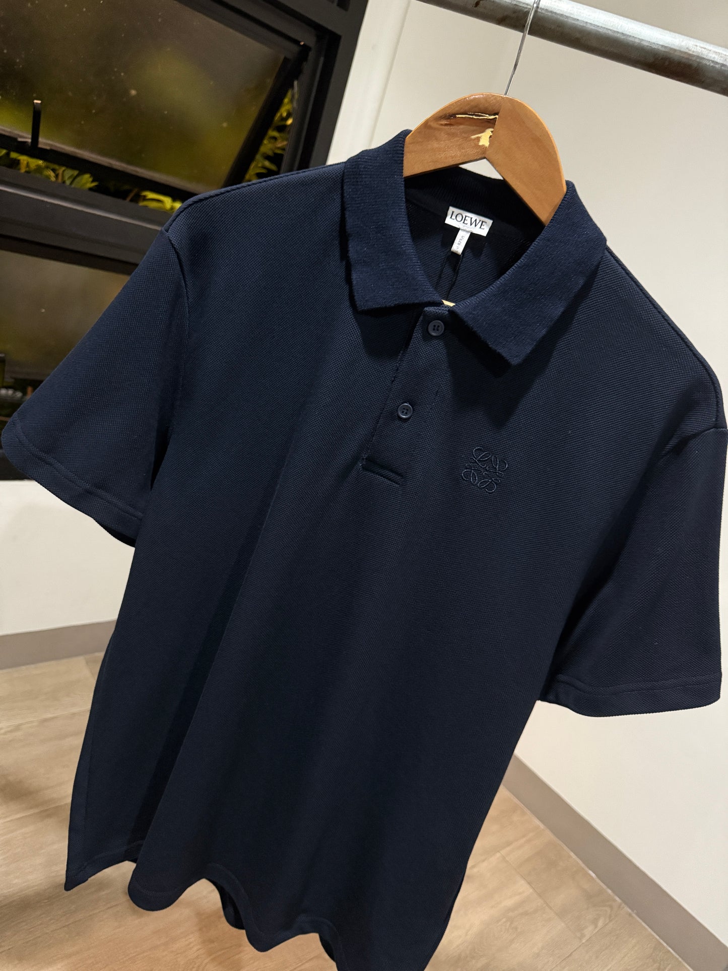 Loewe Anagram Polo Shirt (Navy)