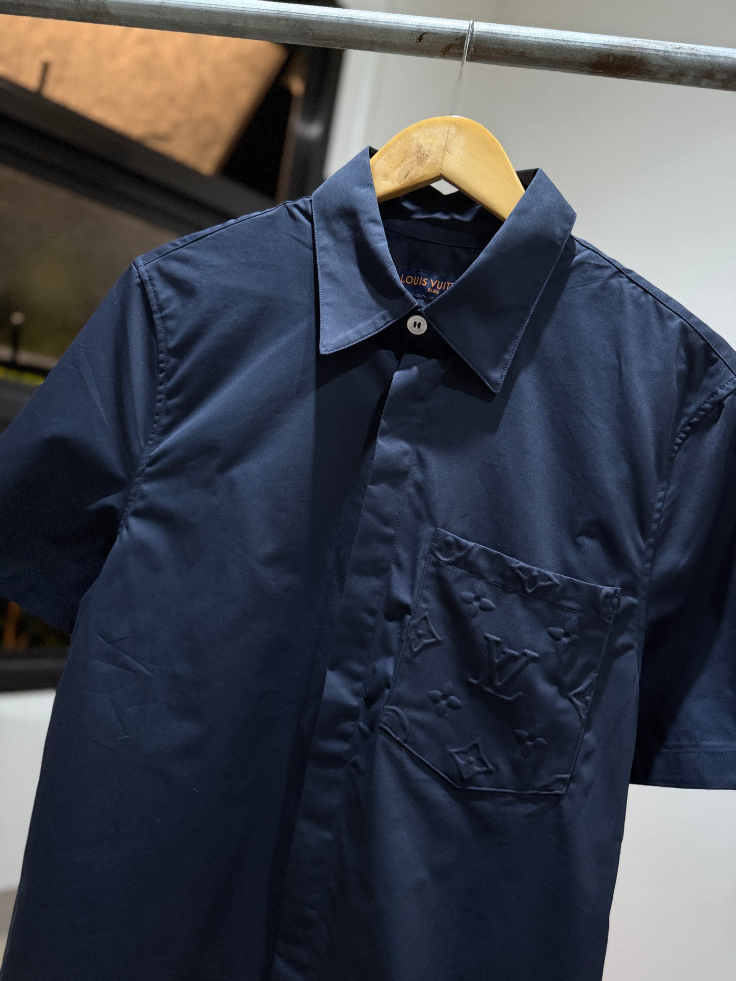 Louis Vuitton Monogram Pocket Shirt (Navy)