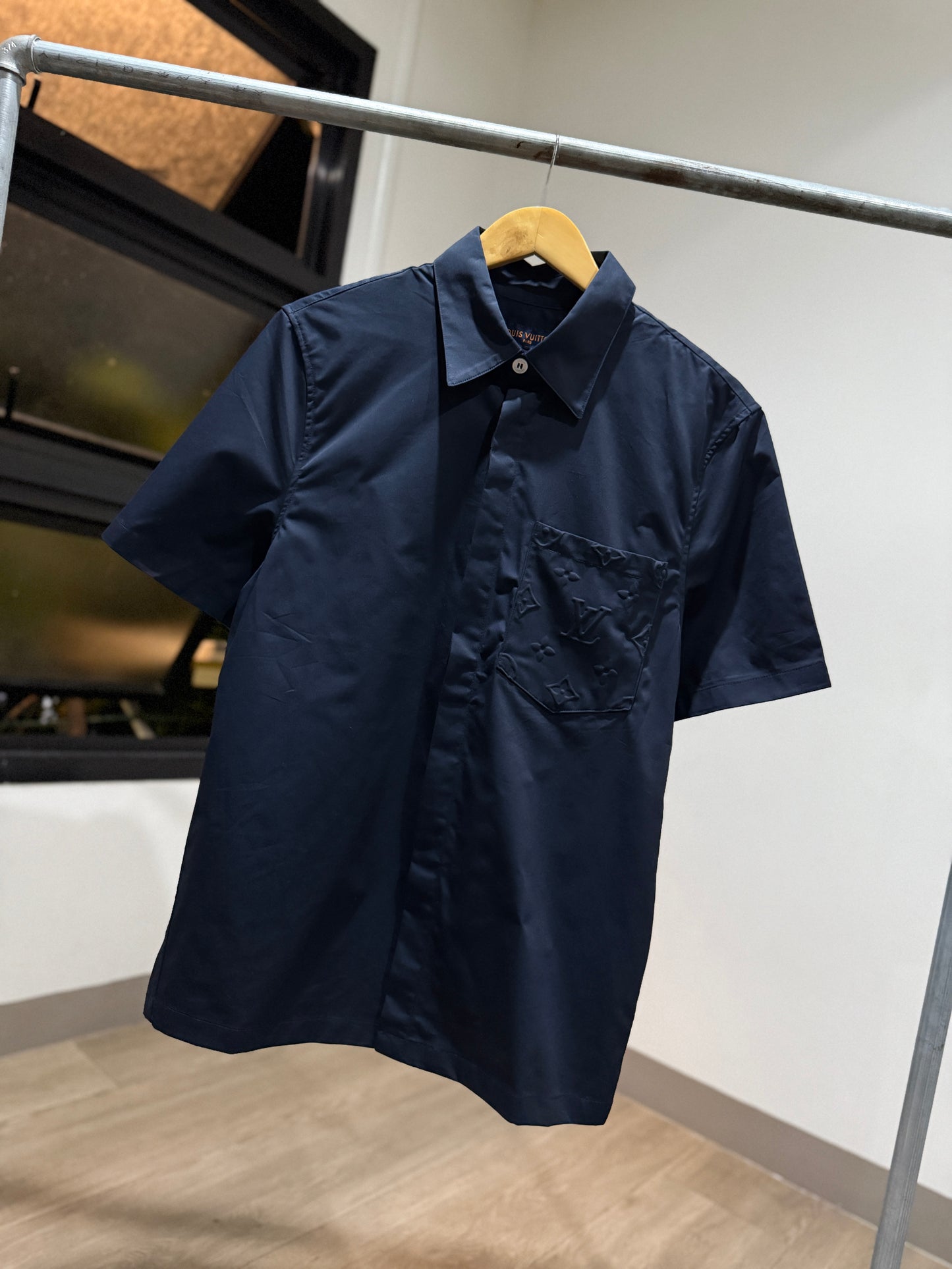 Louis Vuitton Monogram Pocket Shirt (Navy)
