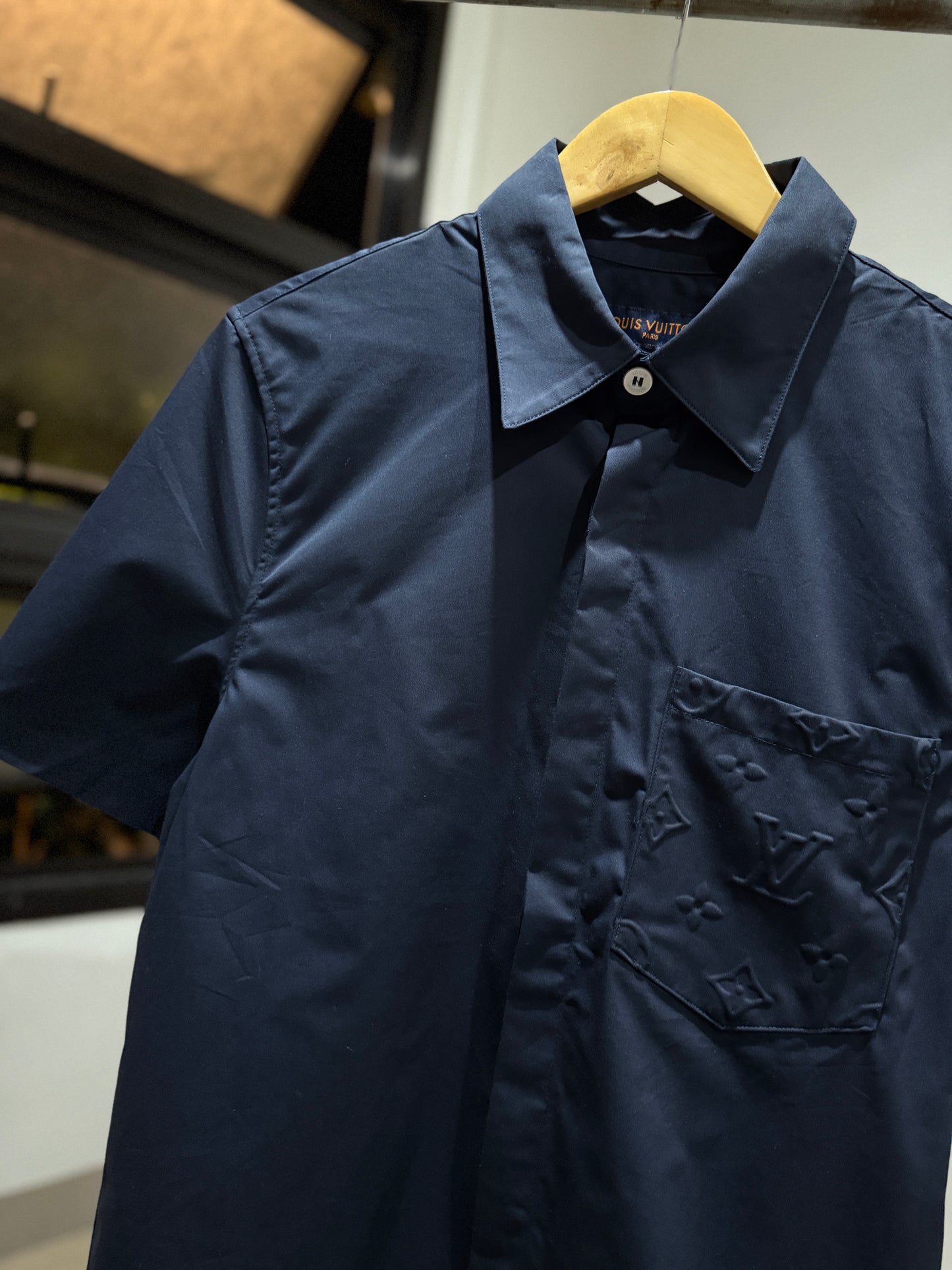Louis Vuitton Monogram Pocket Shirt (Navy)