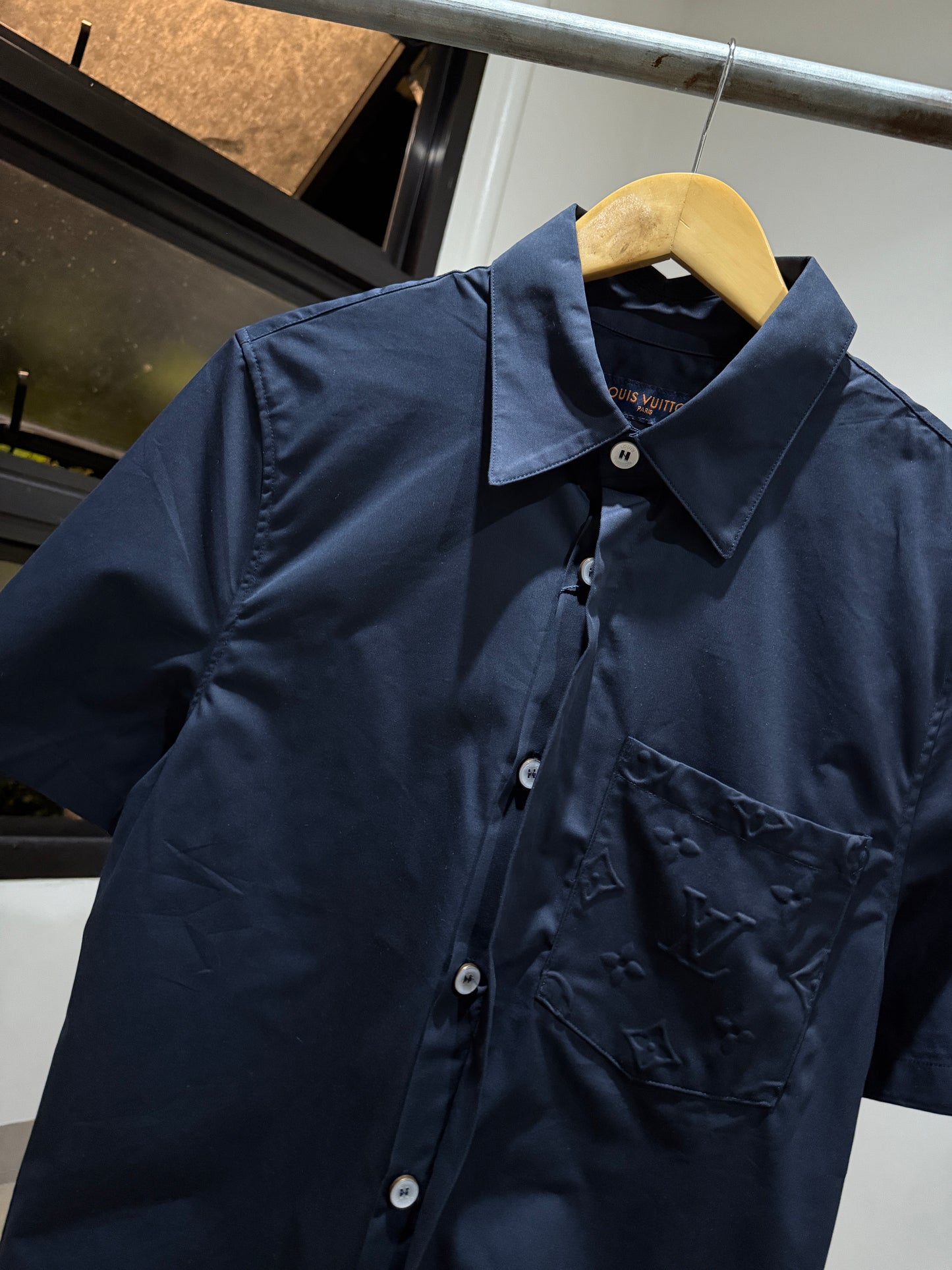Louis Vuitton Monogram Pocket Shirt (Navy)
