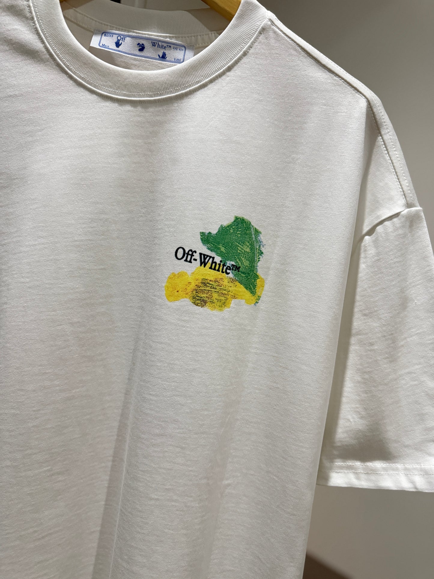 Off-White Brush Stroke Arrow Tee (Oversized/White)