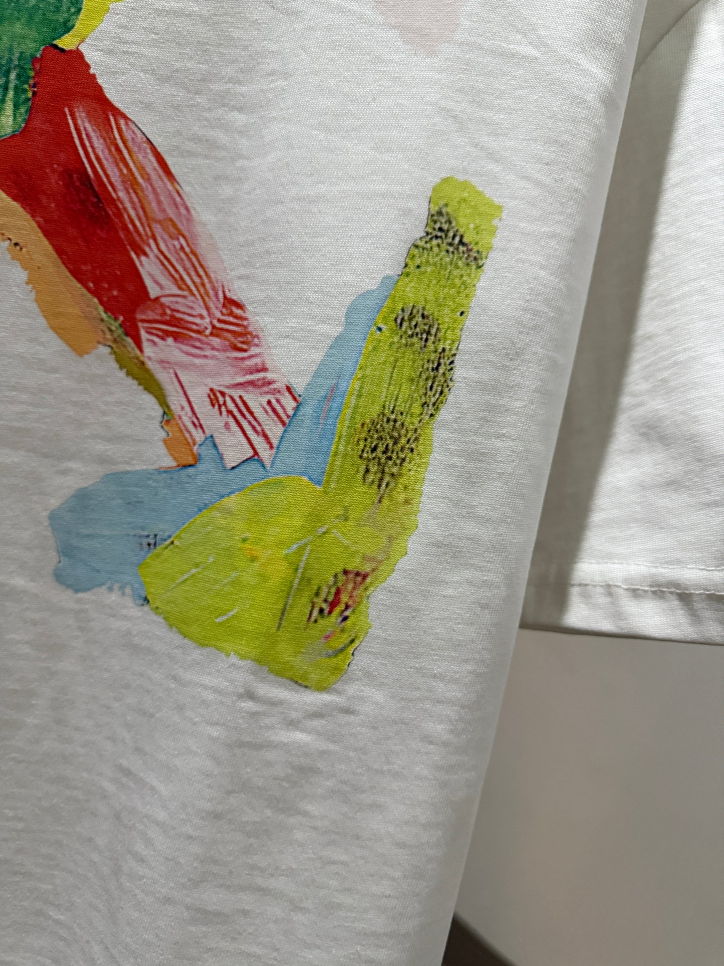 Off-White Brush Stroke Arrow Tee (Oversized/White)