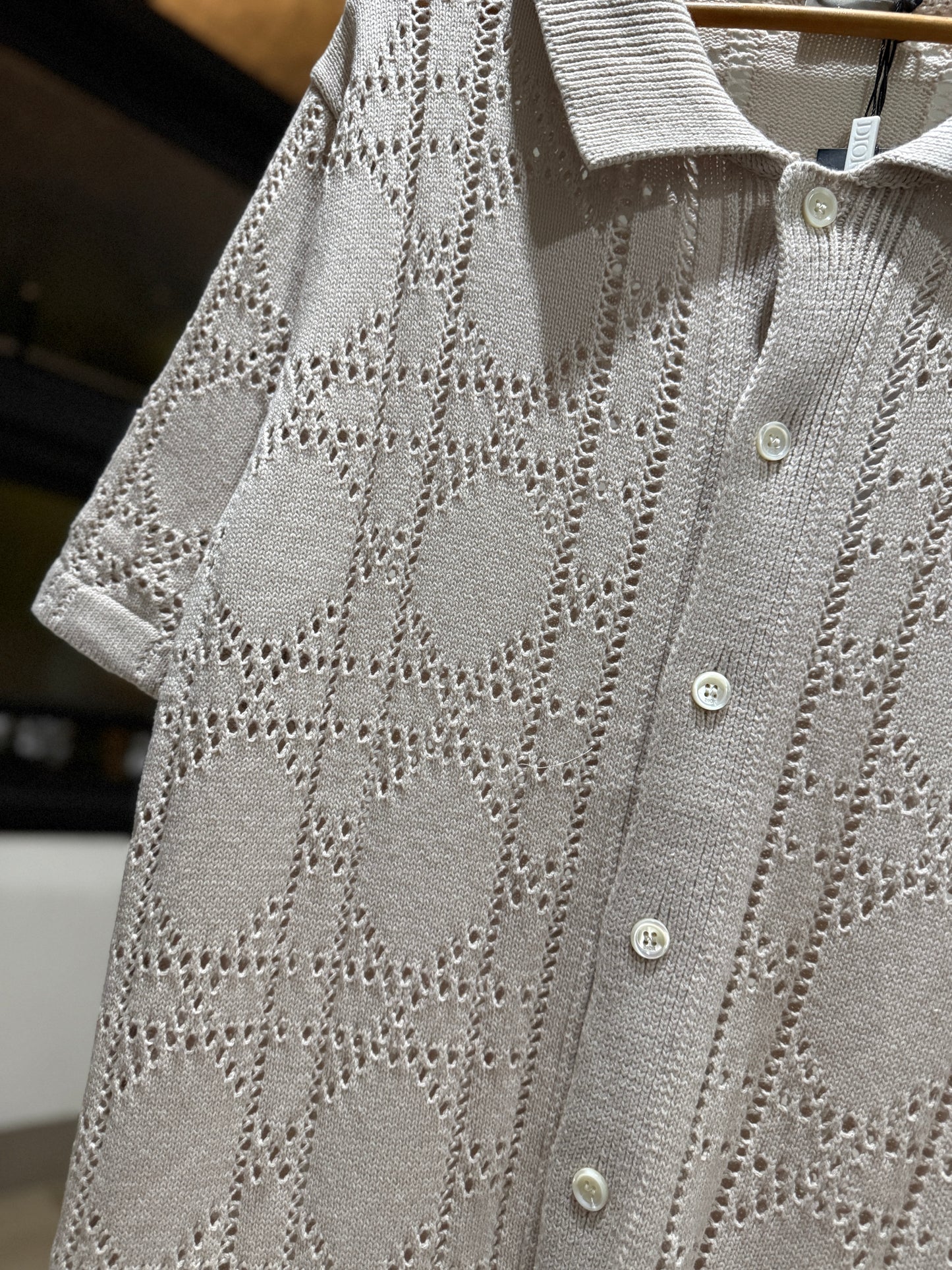 Dior Cannage Short-Sleeved Shirt