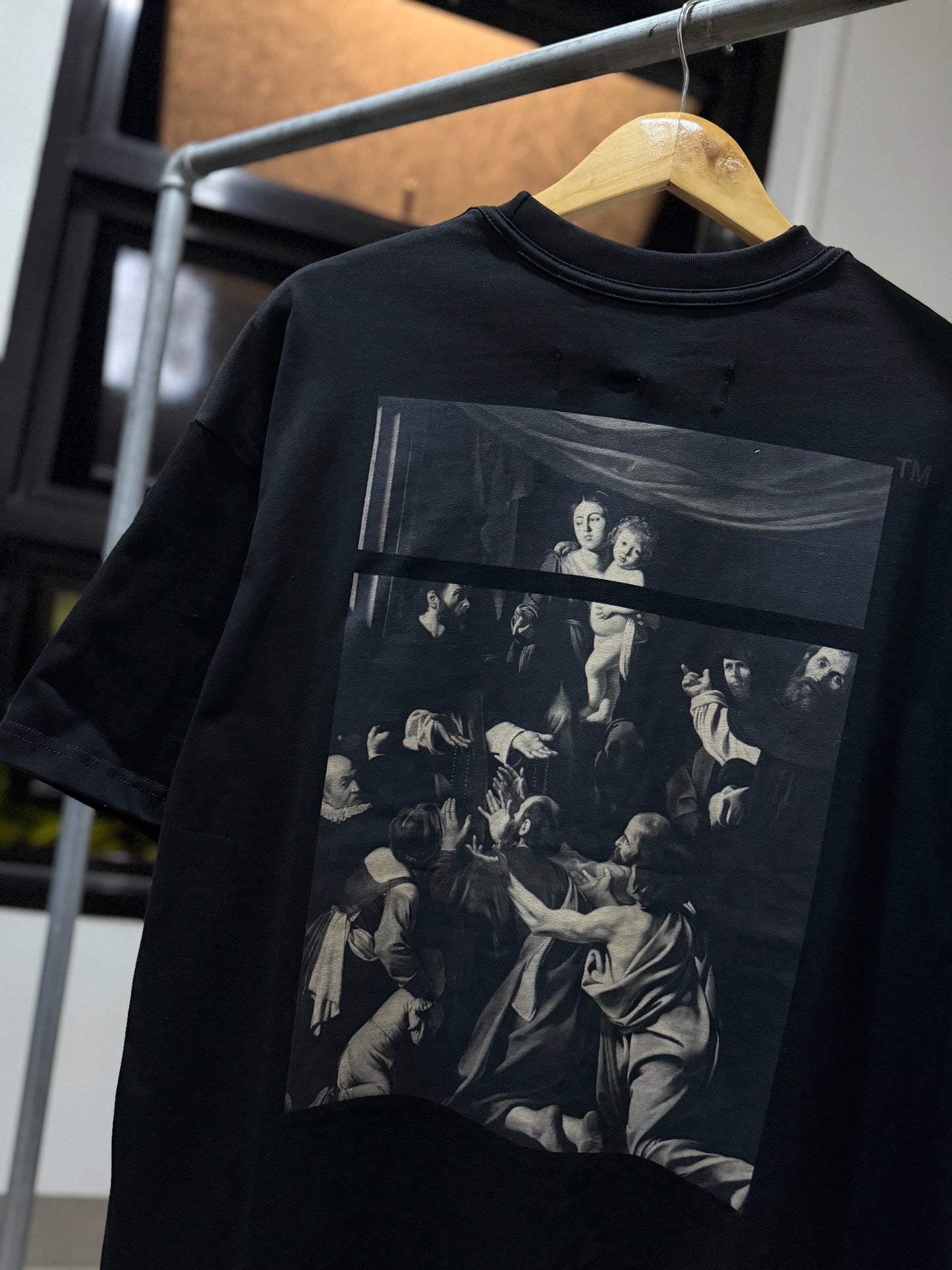 Off-White Caravaggio Square Tee (Oversized/Black)