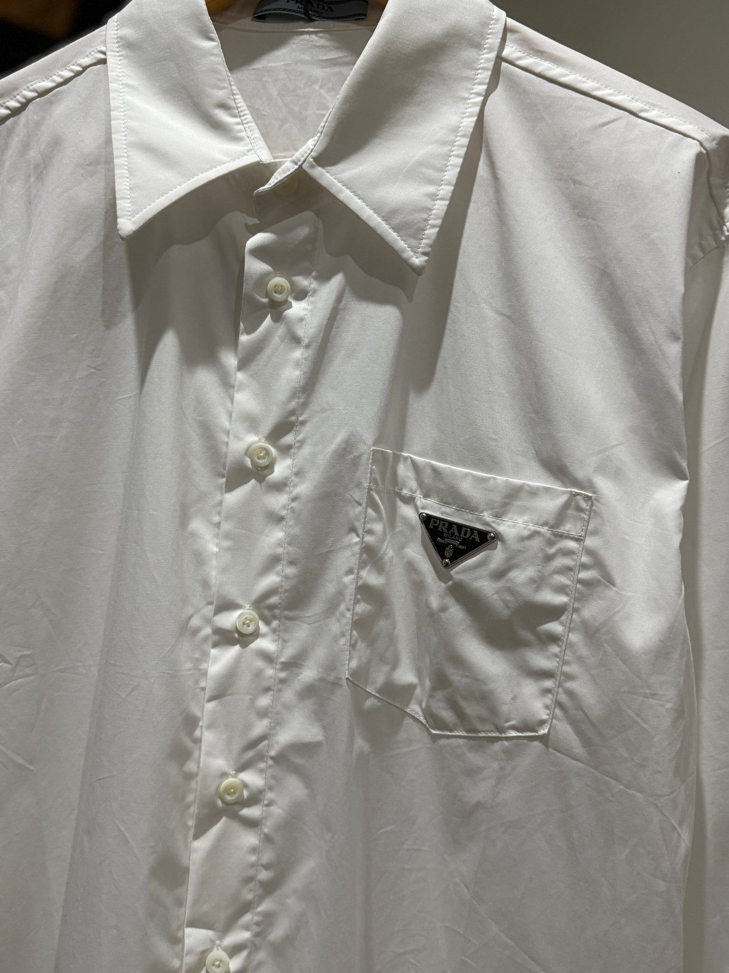 Prada Poplin Shirt (White)