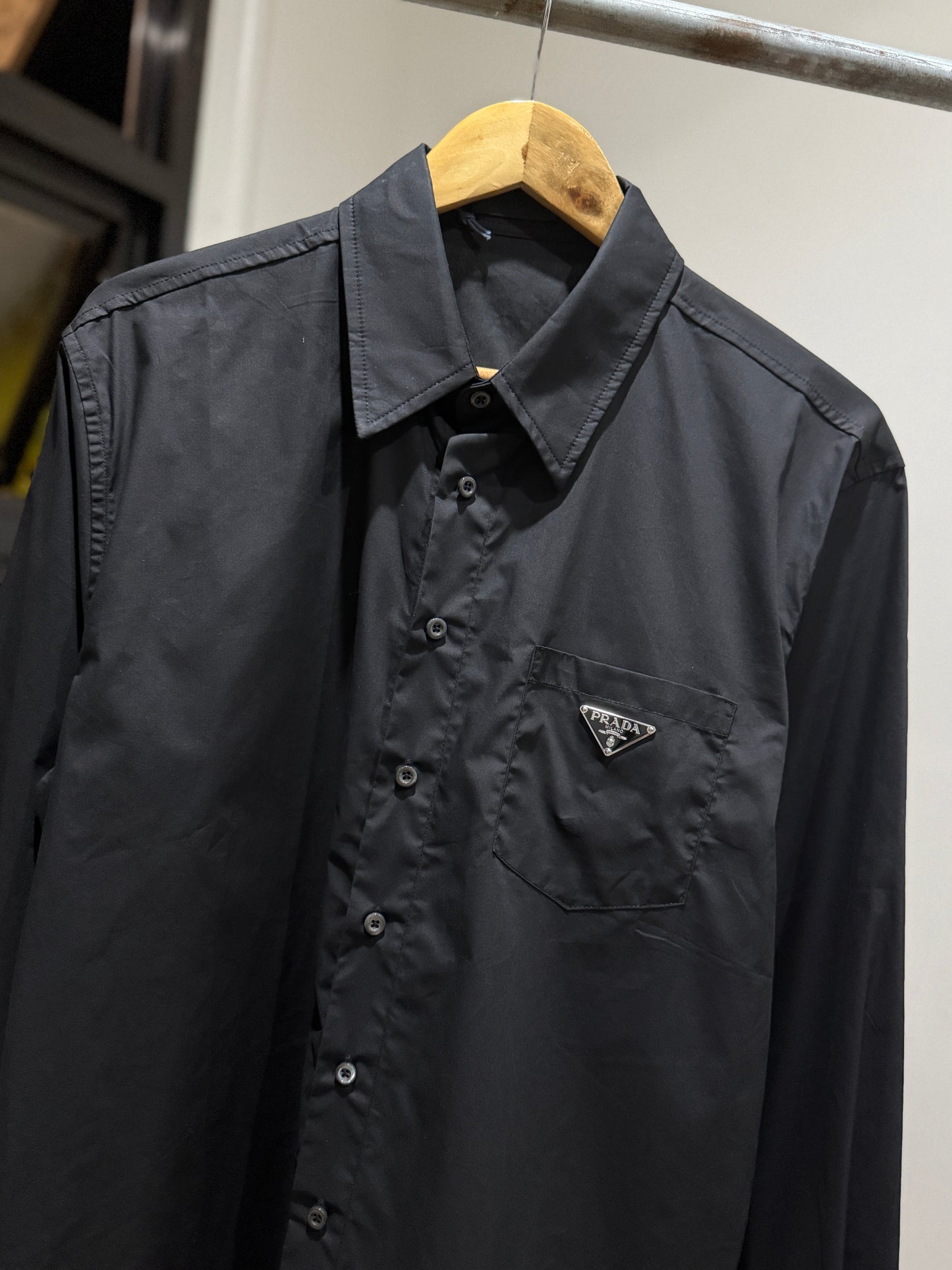 Prada Poplin Shirt (Black)