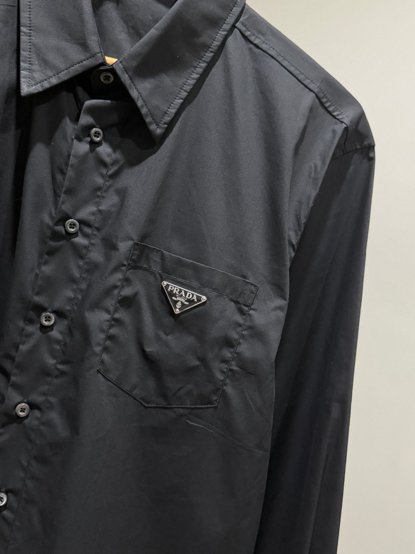 Prada Poplin Shirt (Black)