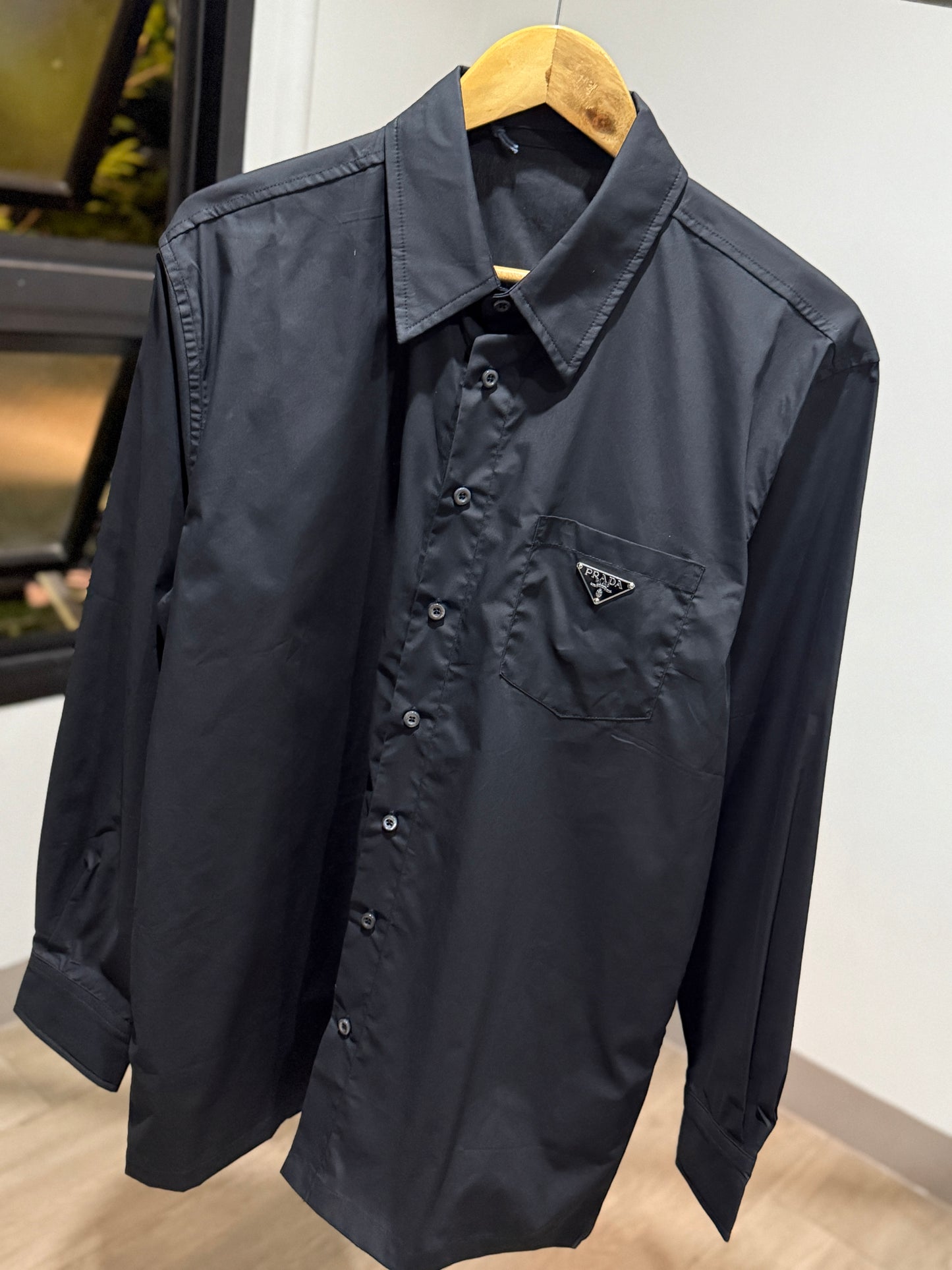 Prada Poplin Shirt (Black)
