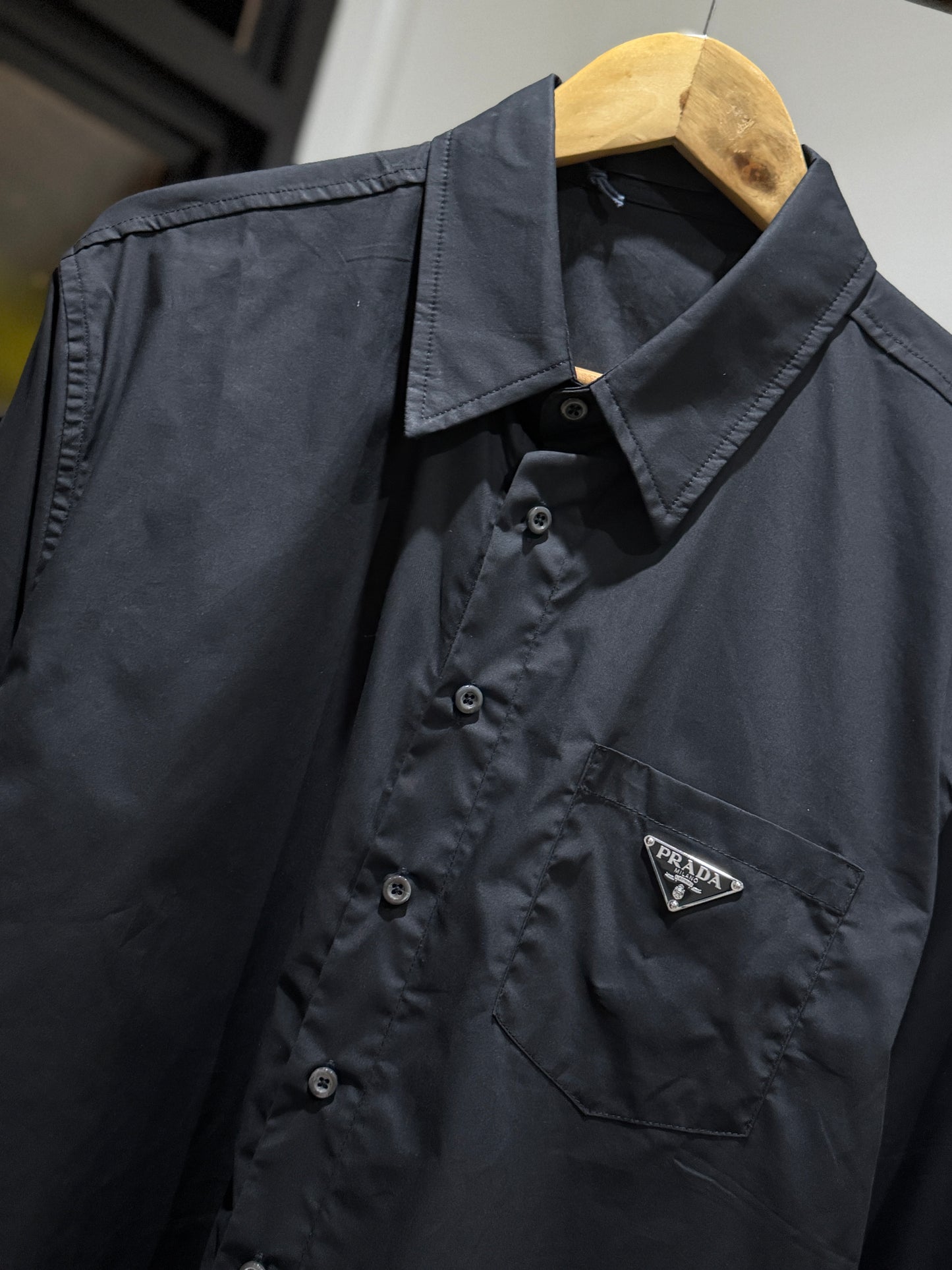 Prada Poplin Shirt (Black)