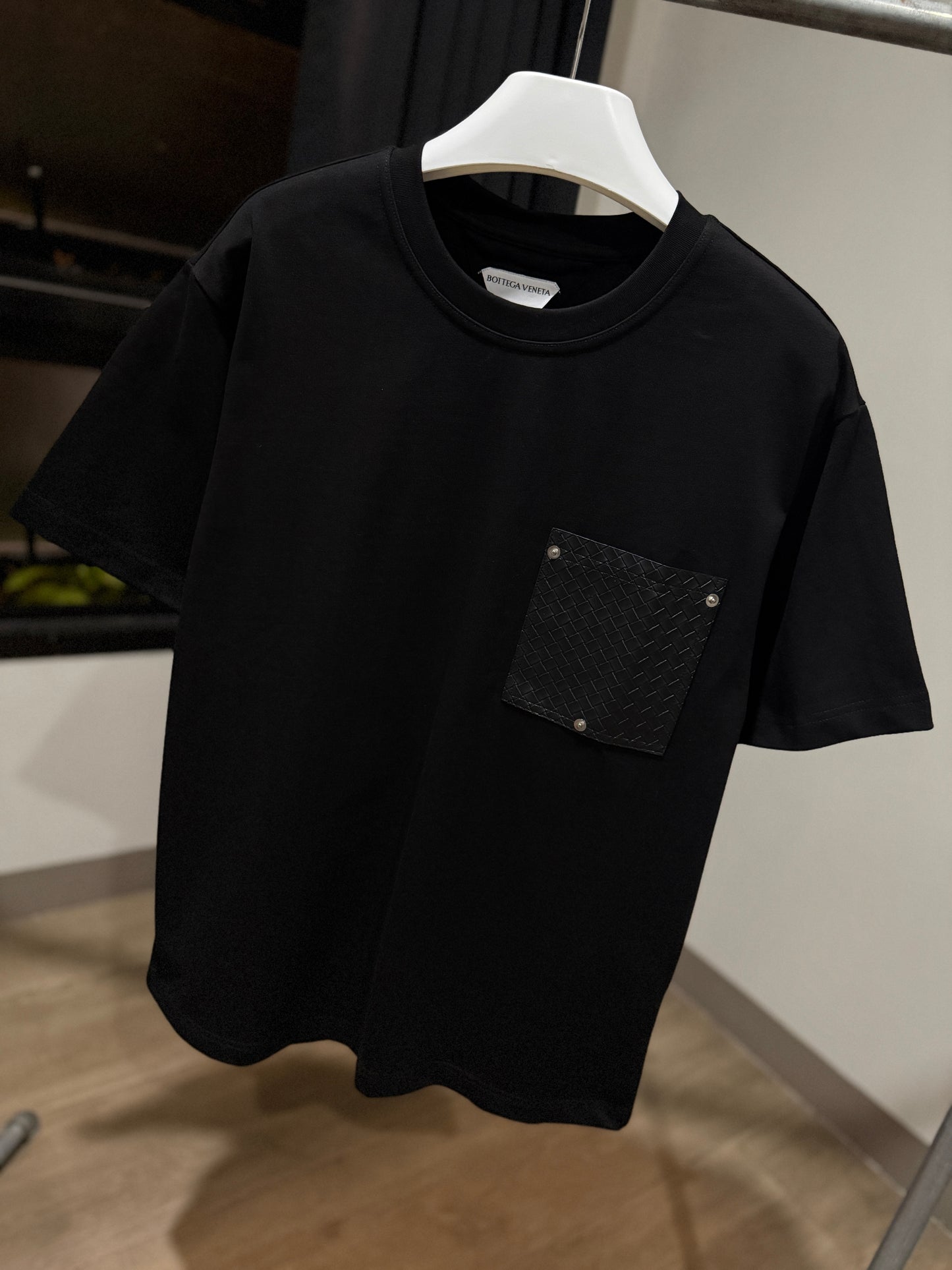 Bottega Veneta Pocket Oversized T-Shirt (Black)