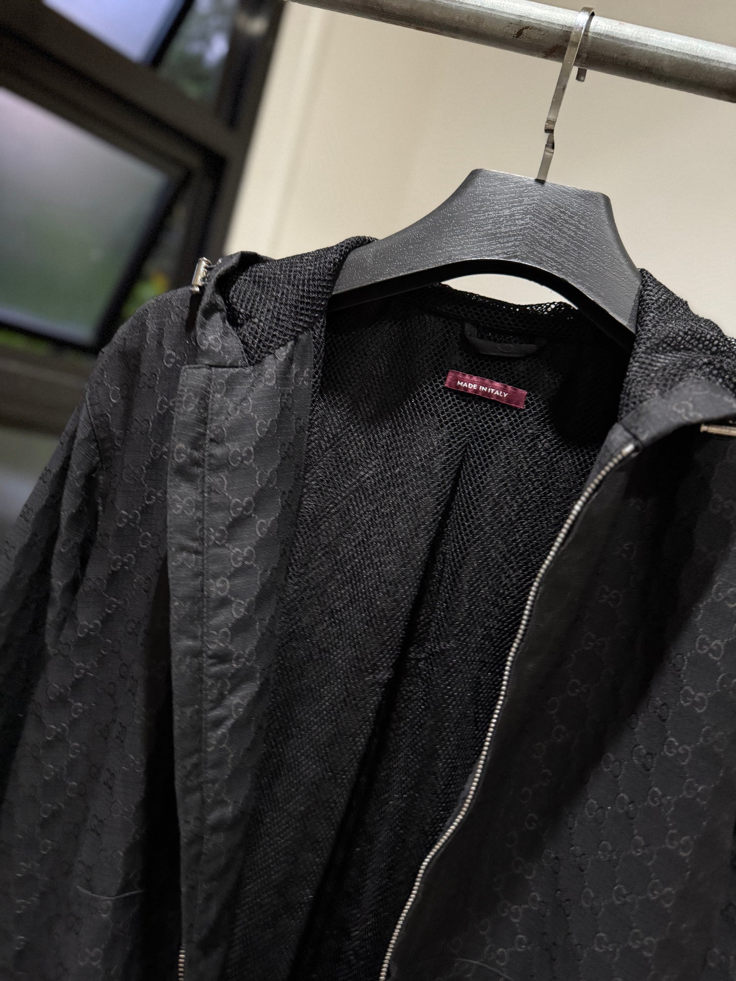 Gucci Zip Monogram Hooded Jacket