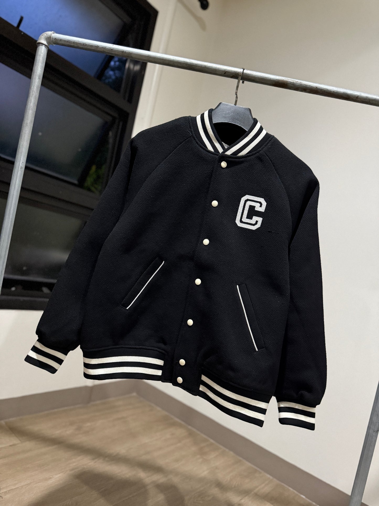 Celine Textured Wool Teddy Jacket