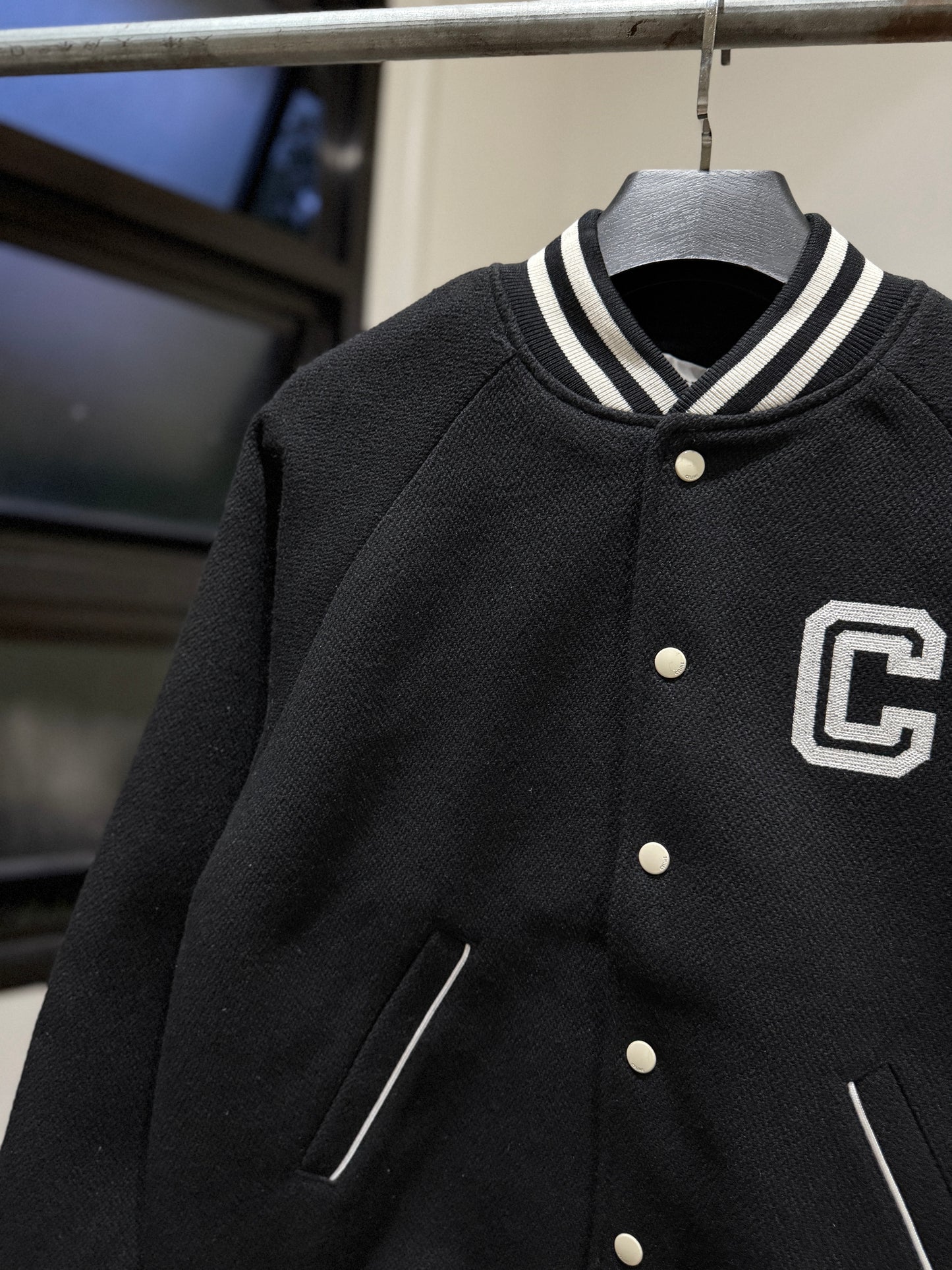 Celine Textured Wool Teddy Jacket