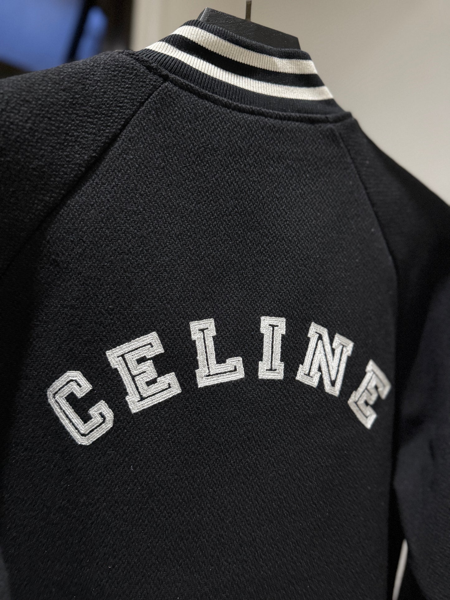 Celine Textured Wool Teddy Jacket