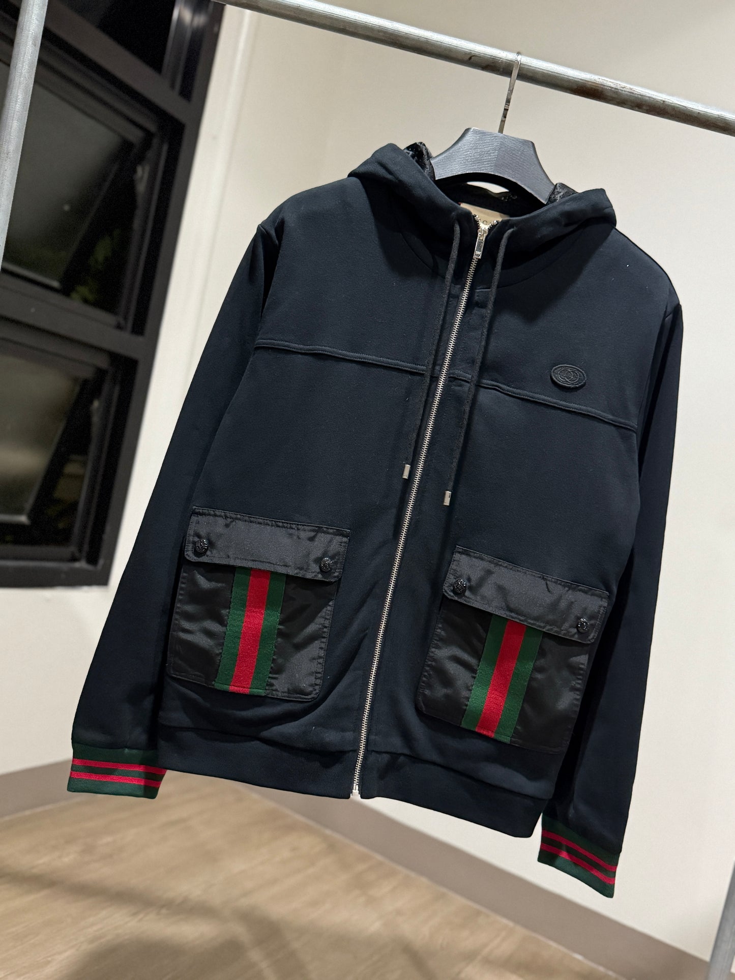 Gucci Web Hooded Jacket