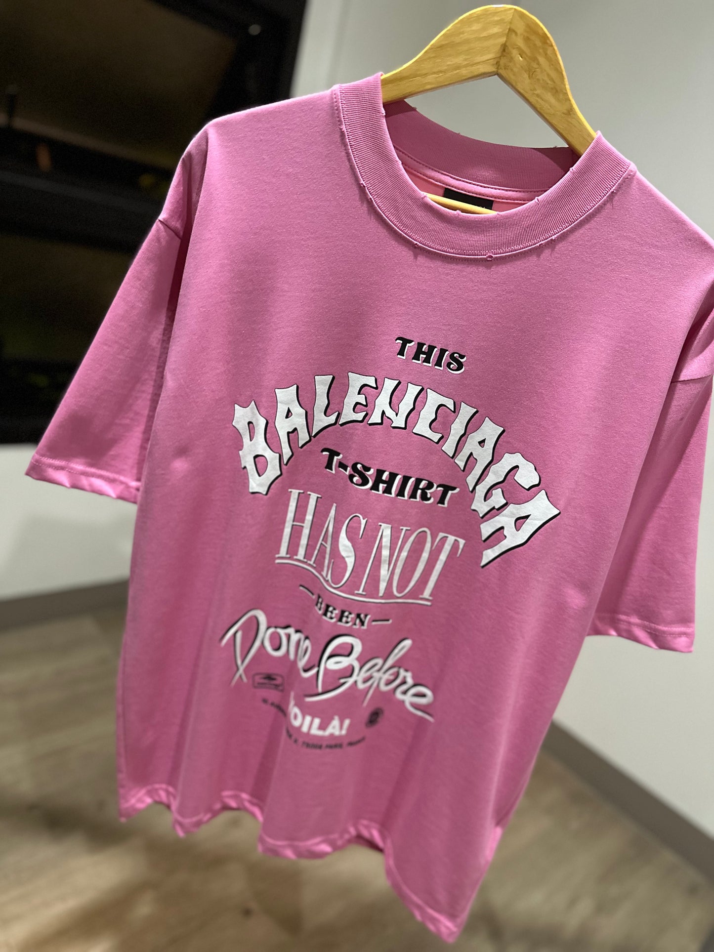 Balenciaga Not Been Done T-Shirt (Oversized/Pink)