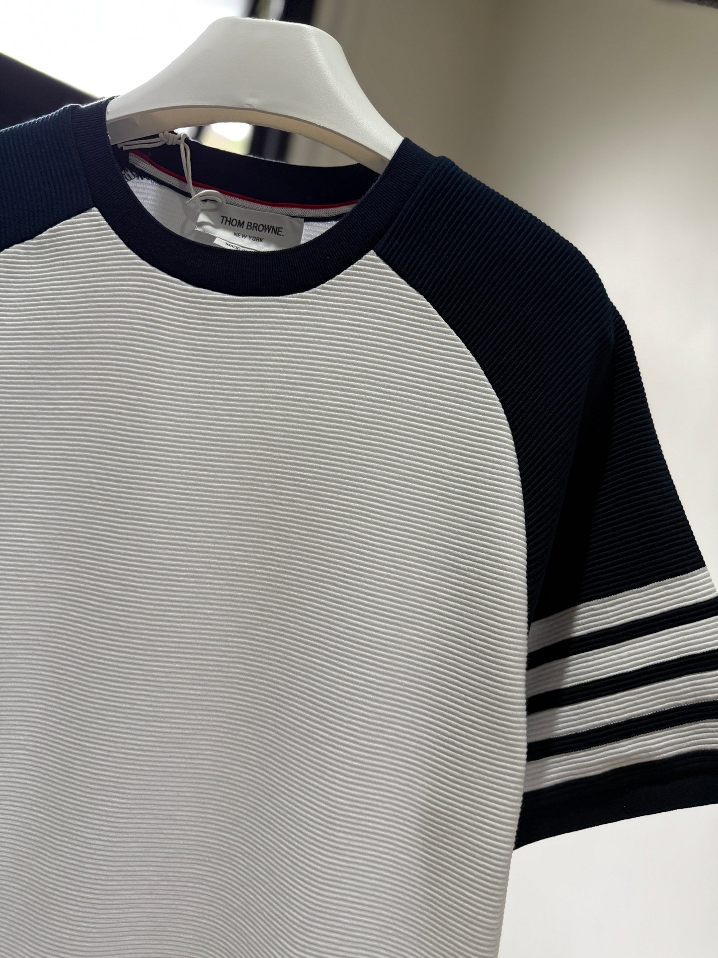 Thom Browne Short Sleeve 4-Bar T-Shirt
