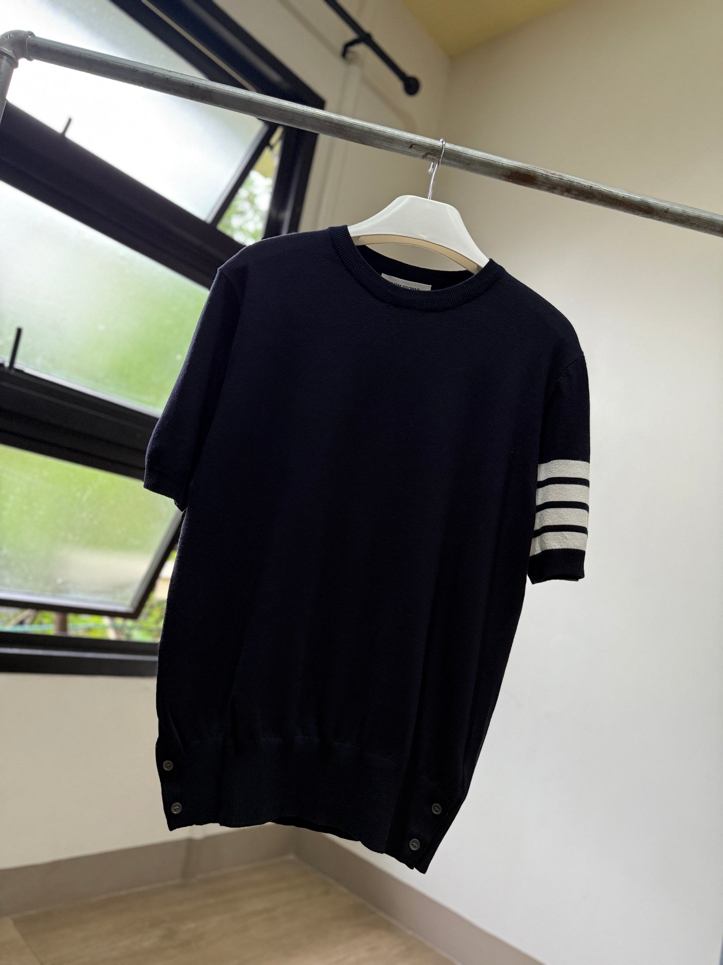 Thom Browne Short Sleeve 4-Bar T-Shirt