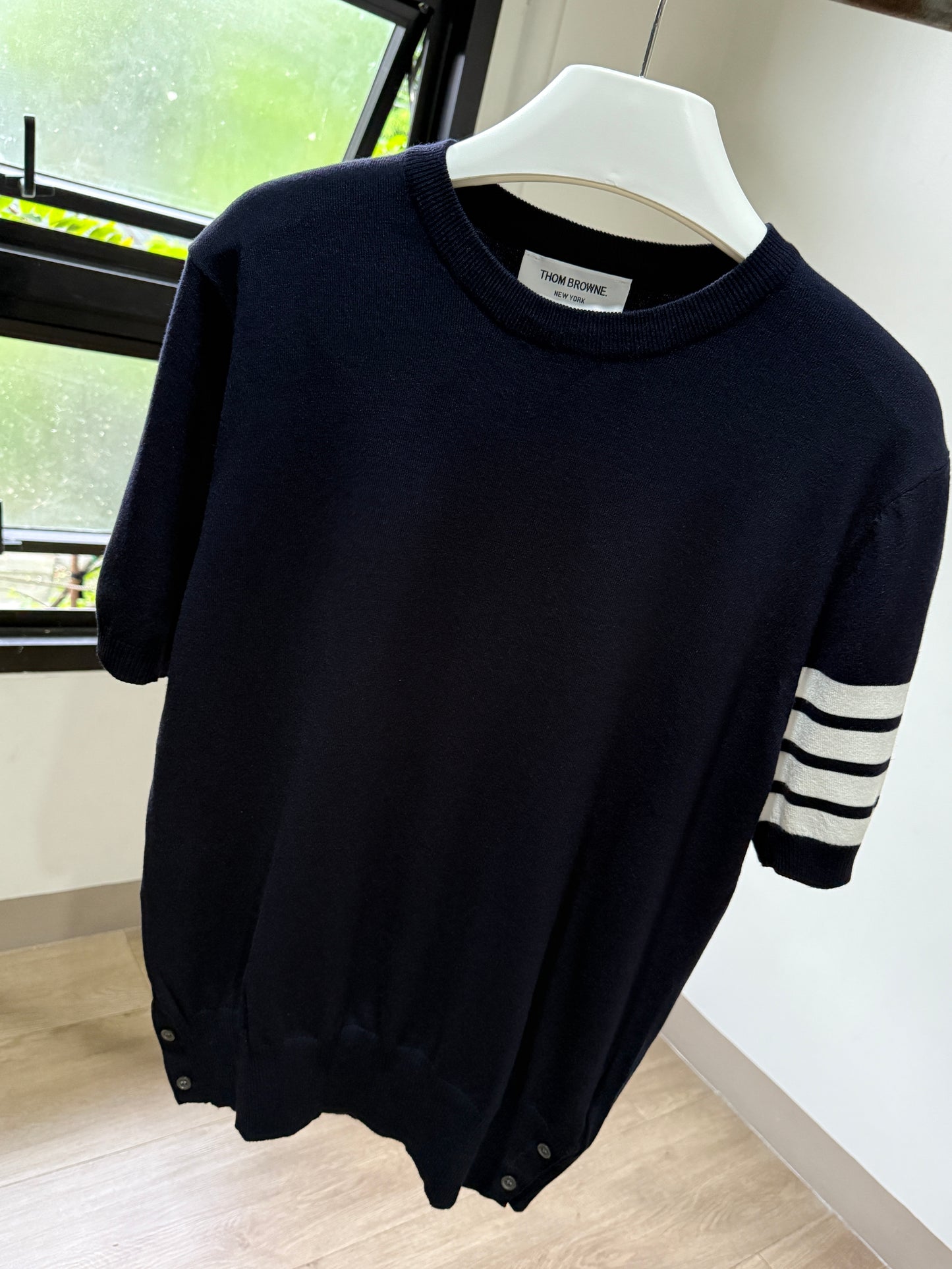 Thom Browne Short Sleeve 4-Bar T-Shirt