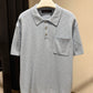 Louis Vuitton Pointelle Polo Shirt (Blue)