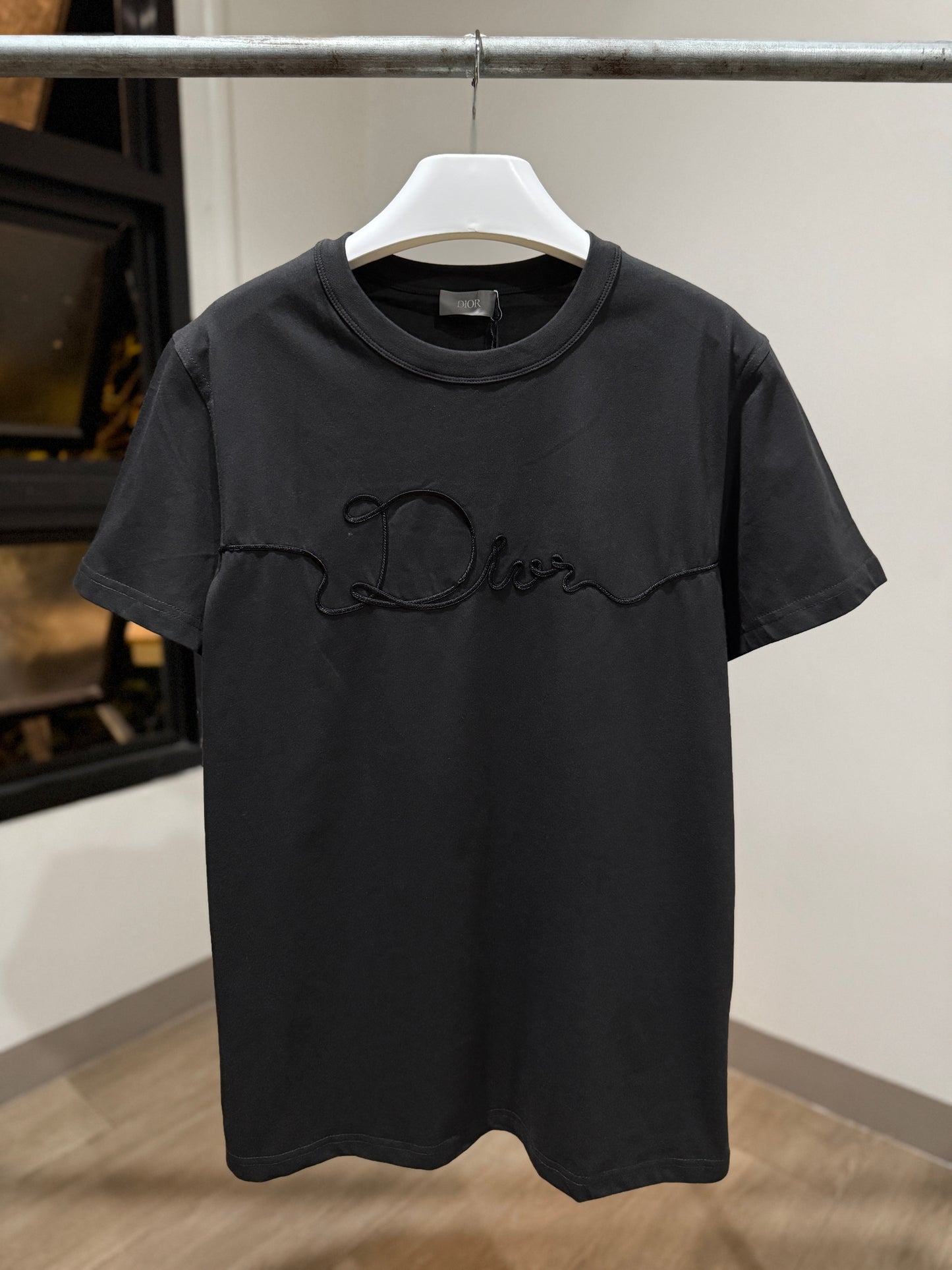 Dior Ribbon T-Shirt (Deep Gray)