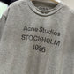 Acne Studios Sprayed Logo T-Shirt (Gray)