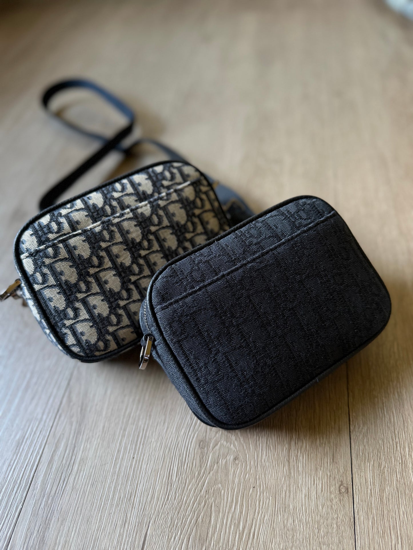 Dior Mini Safari with Strap (Oblique Black)