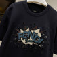 Fendi Cotton Blue T-Shirt (Embroidered)