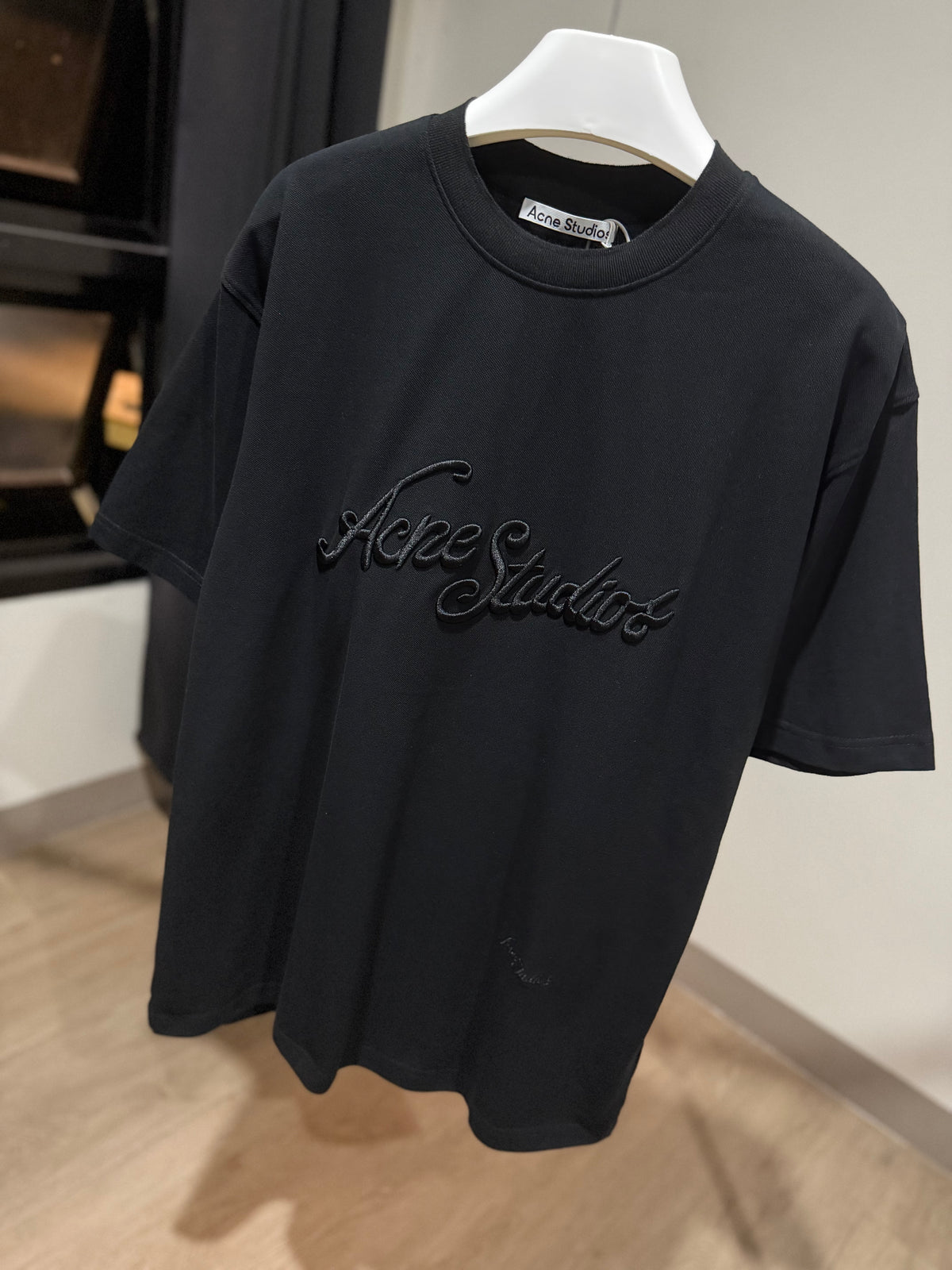 Acne Studios Embroidered Logo T-Shirt (Black)