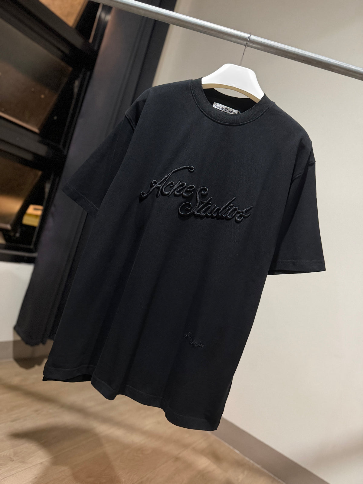 Acne Studios Embroidered Logo T-Shirt (Black)