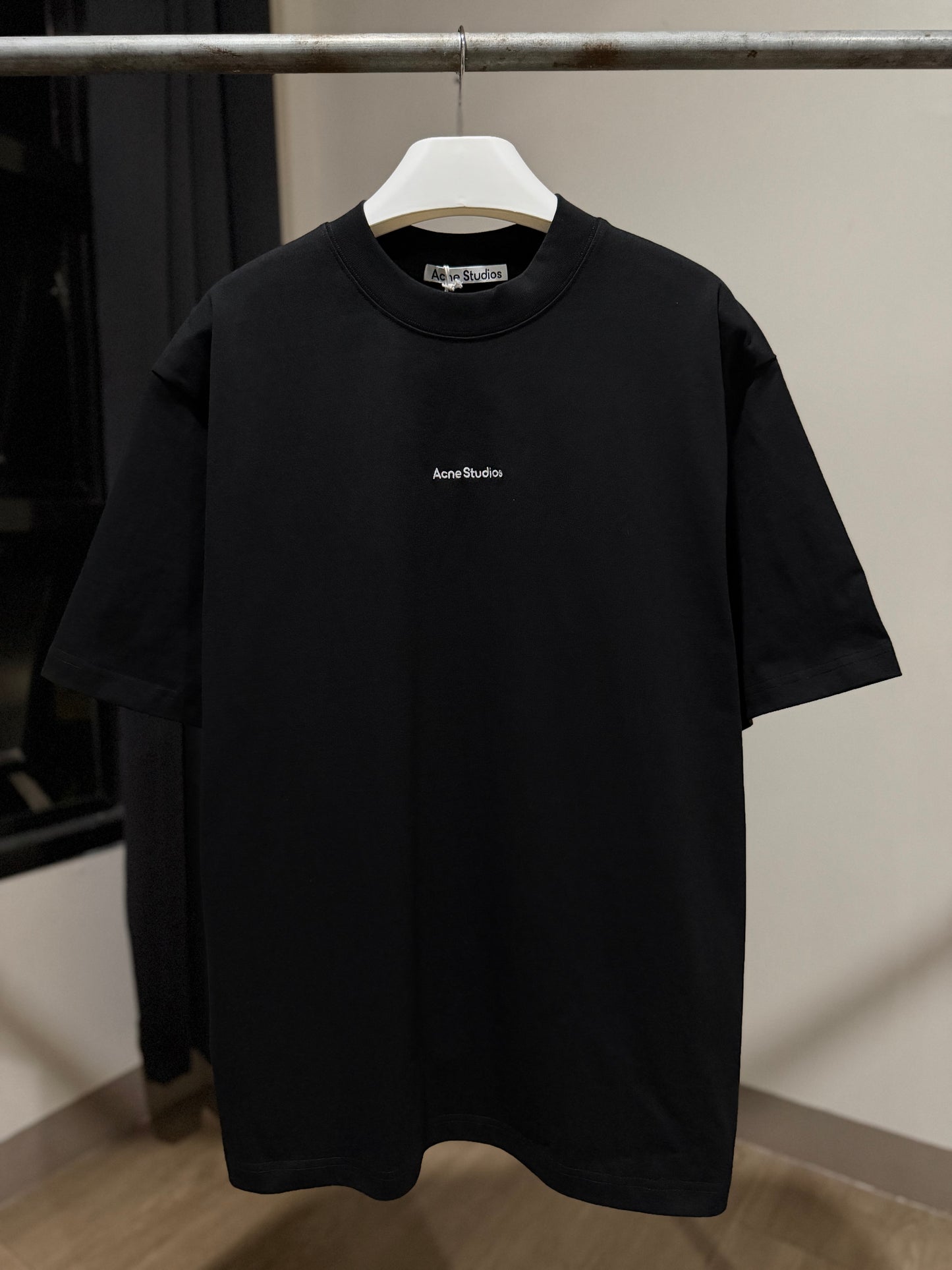 Acne Studios Embroidered Logo T-Shirt (Black)