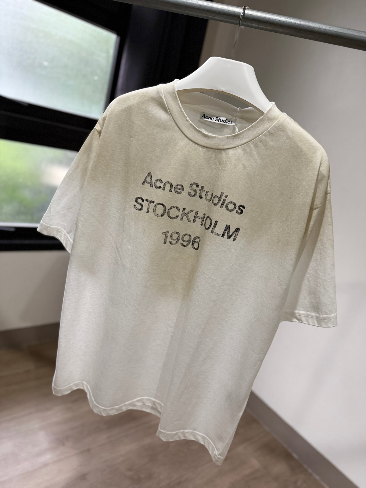 Acne Studios Sprayed Logo T-Shirt (White)