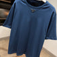 Prada Mid Logo Cotton T-Shirt (Aviator Blue)