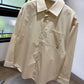 Loewe Anagram Embroidered Shirt (Beige)