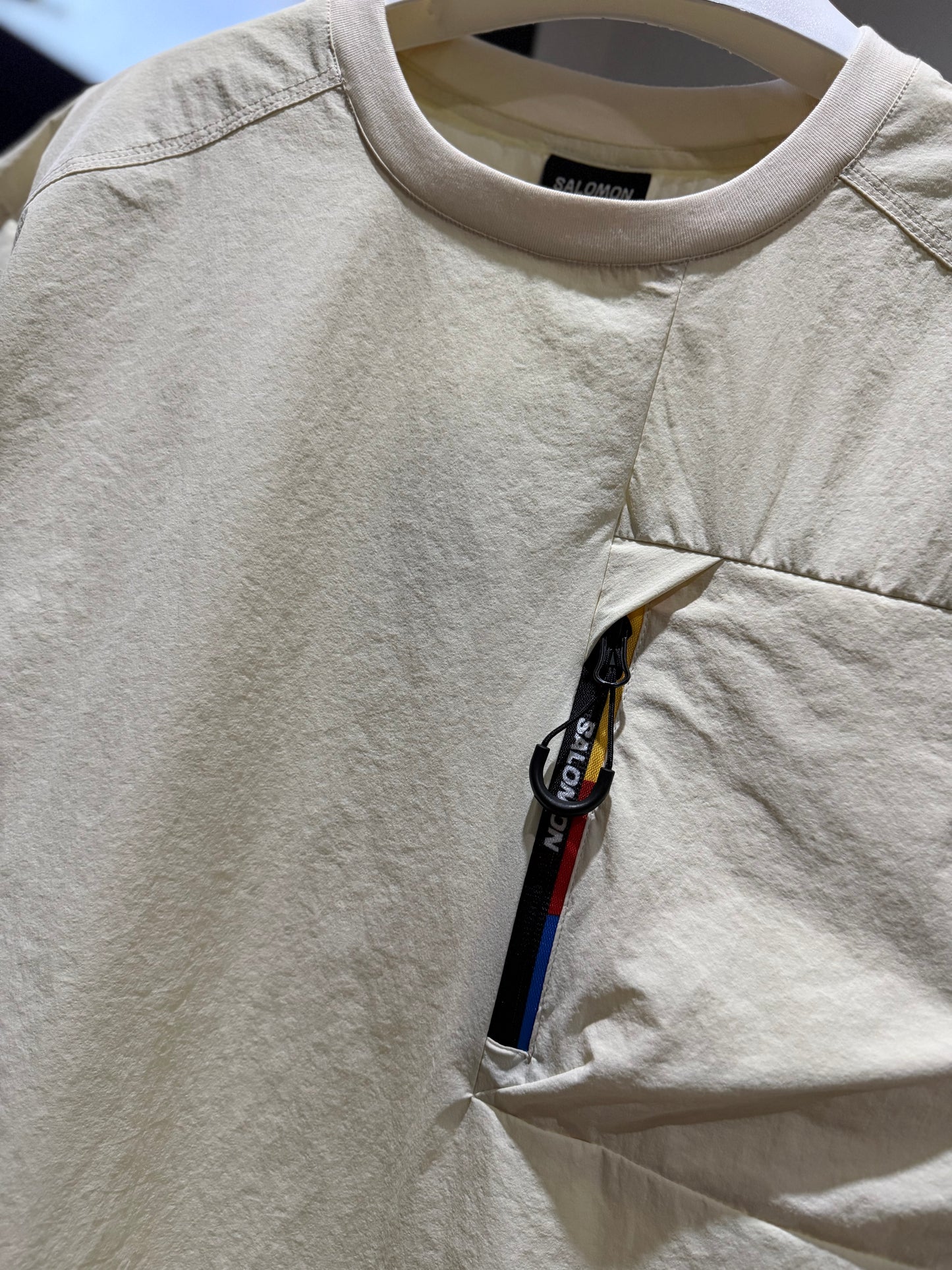 Salomon Pocket Blast Cool Touch Tees (Cream)