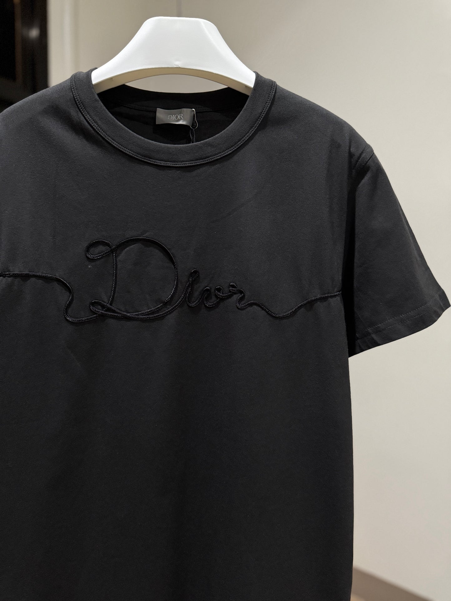 Dior Ribbon T-Shirt (Deep Gray)