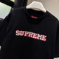 Supreme Satin Applique Tee (Black)