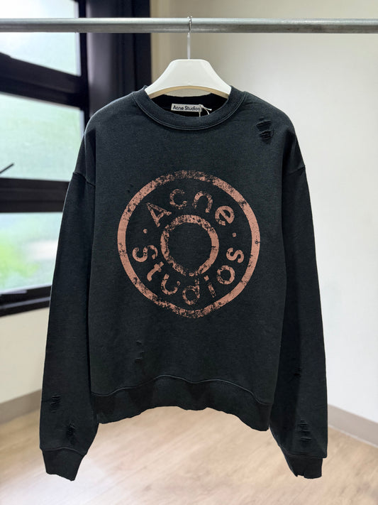 Acne Studios Distressed Sweatshirt (Anthracite)