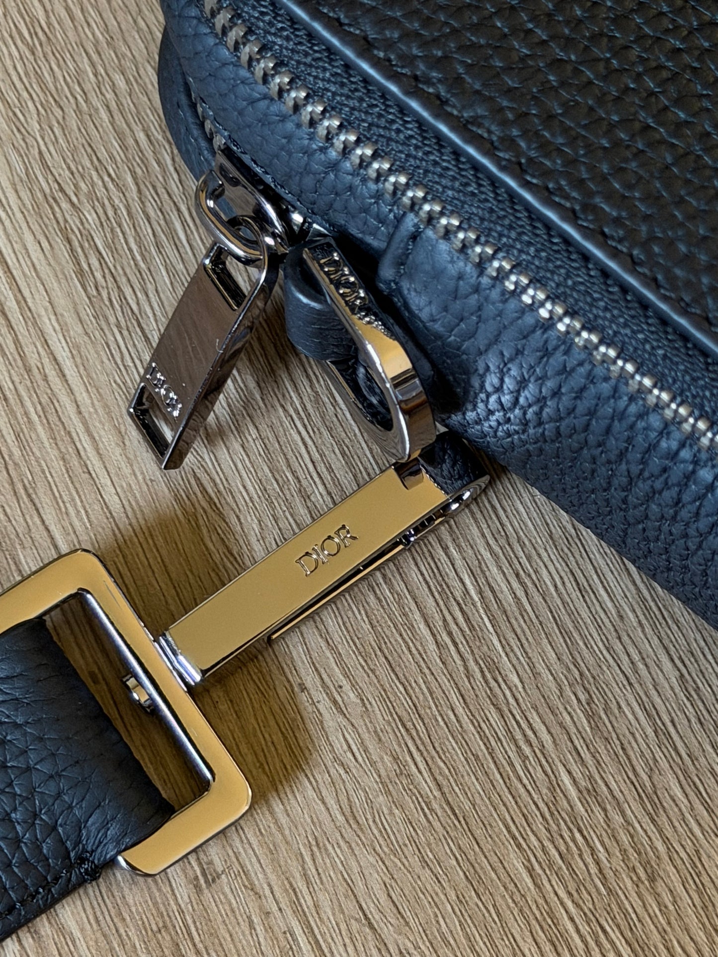 Dior CD Icon Zipped Pouch with Strap