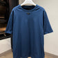 Prada Mid Logo Cotton T-Shirt (Aviator Blue)