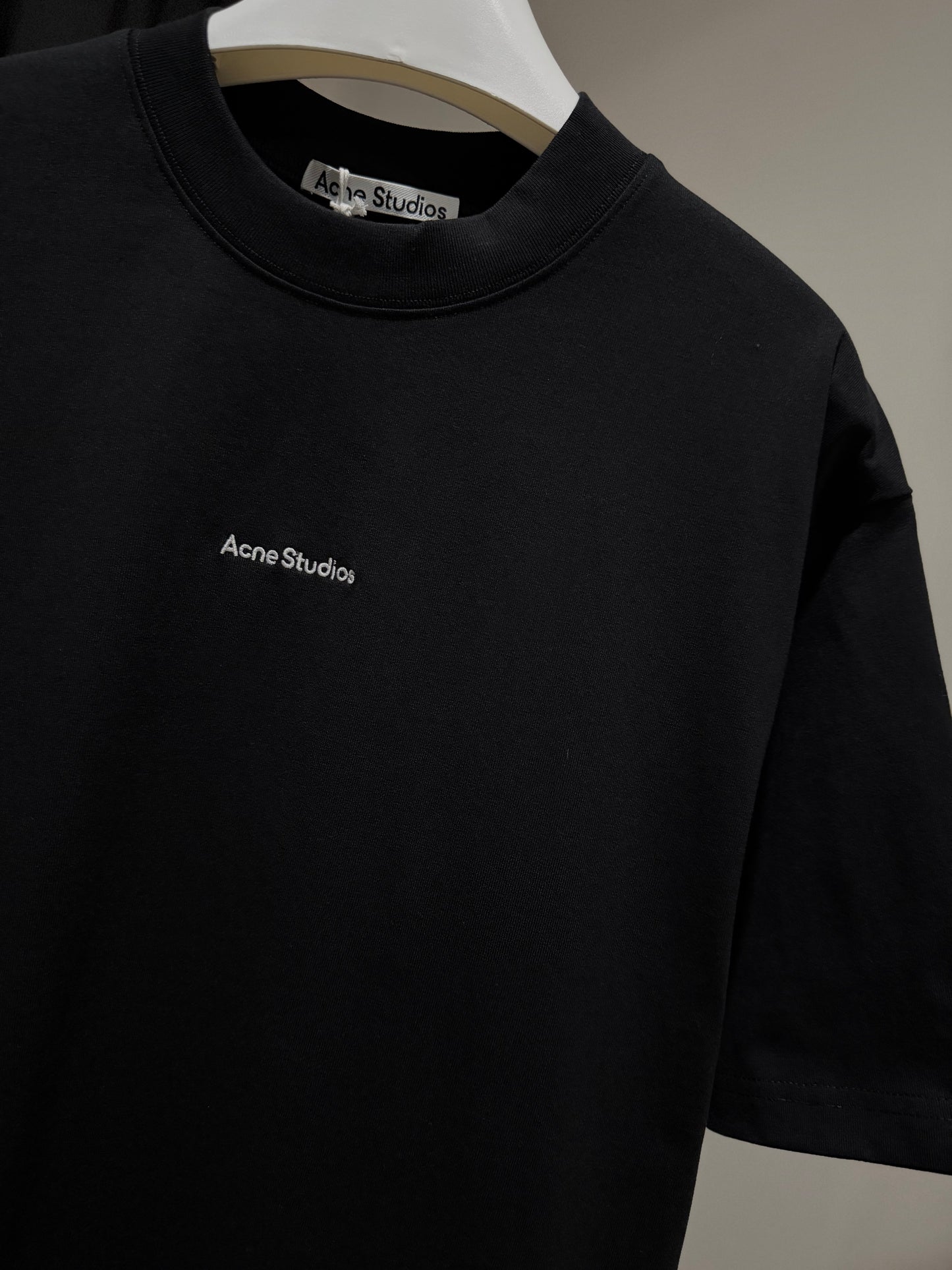 Acne Studios Embroidered Logo T-Shirt (Black)