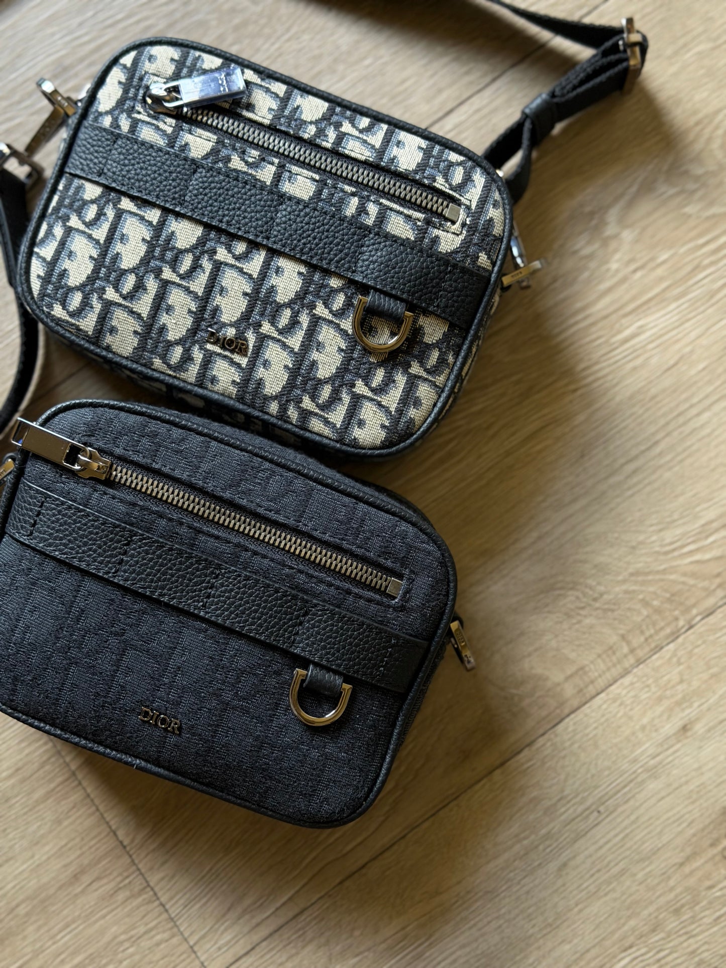 Dior Mini Safari with Strap (Oblique Black)