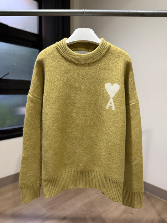 AMI de Coeur Crewneck Sweater (Yellow)