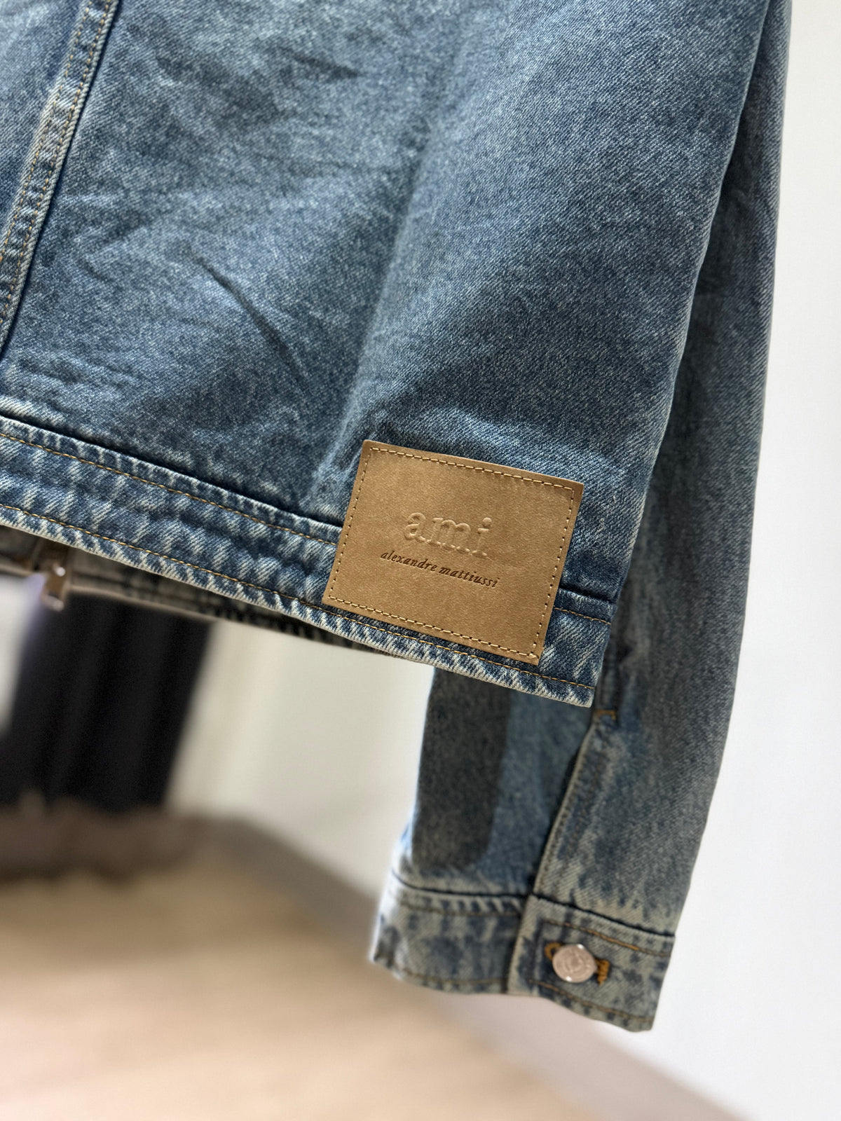 AMI de Coeur Zipped Denim Jacket