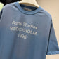Acne Studios Sprayed Logo T-Shirt (Blue)
