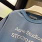 Acne Studios Sprayed Logo T-Shirt (Blue)