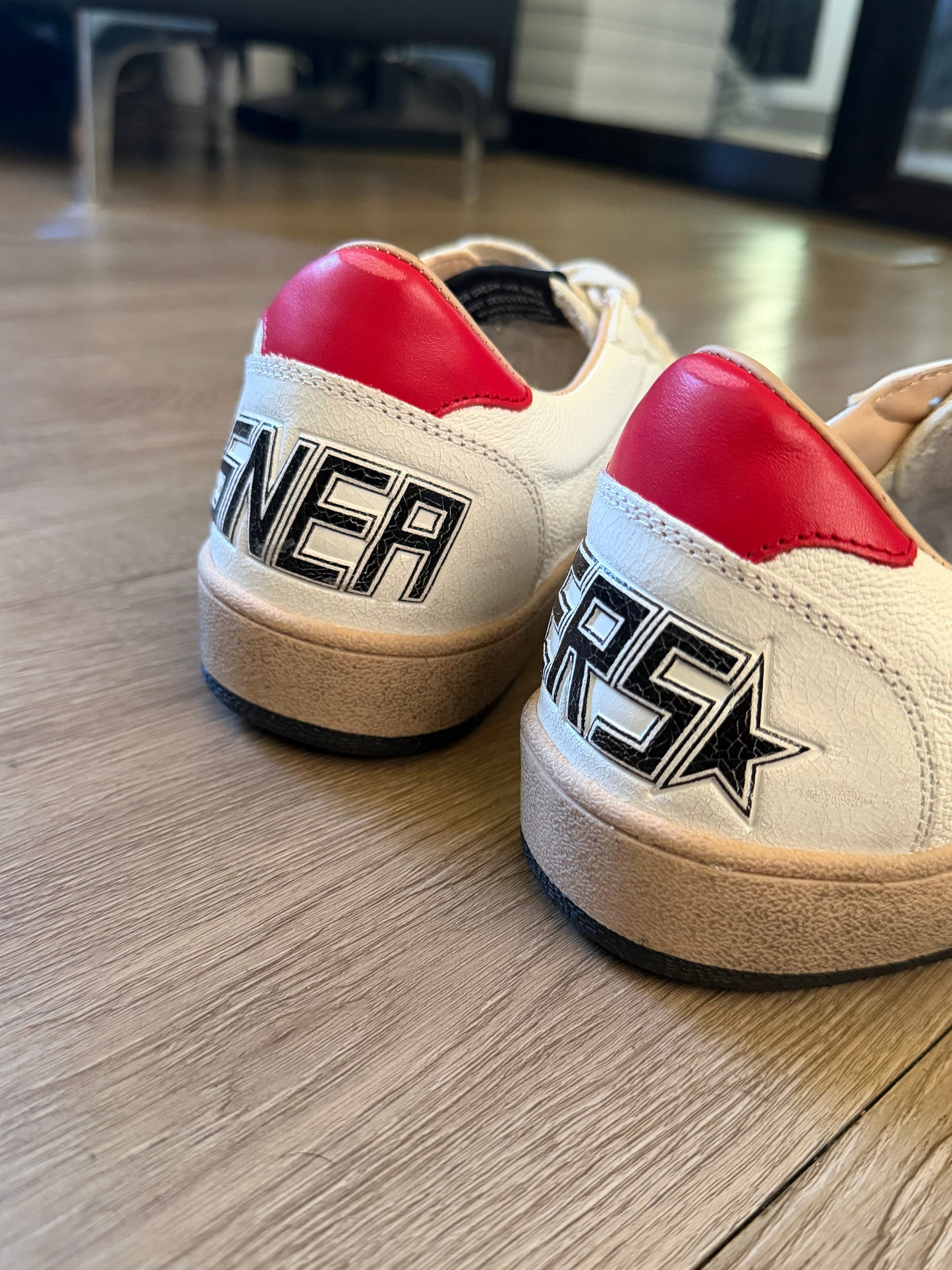 Golden Goose Ballstar (Red/Gray)