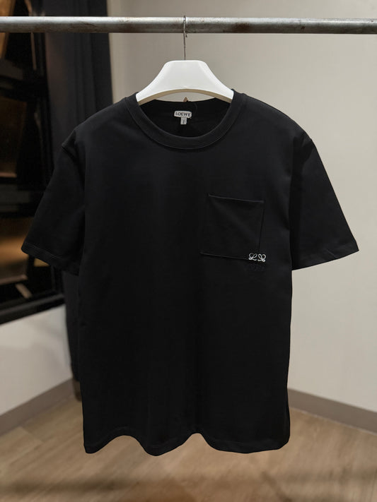 Loewe Anagram Pocket Cotton T-Shirt (Black)